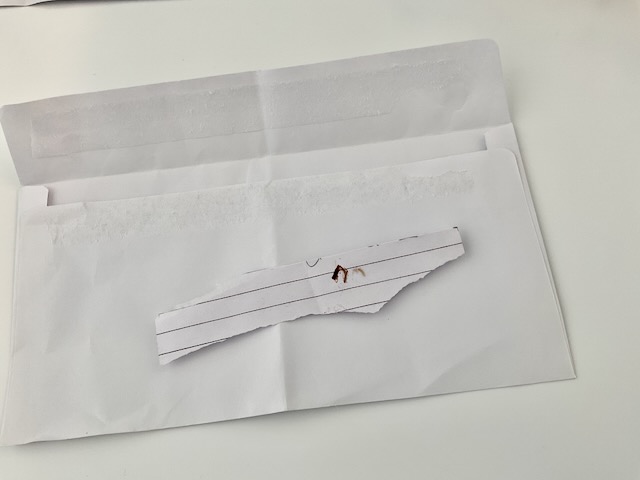 a small cord sample
